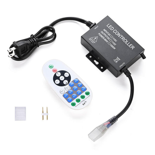 DIY AC110V RF Remote + Controller for LED Neon Light Warm White