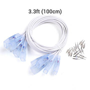 DIY 2-Wire Splice Connector for Neon Lights 14x7mm 10Set/pk