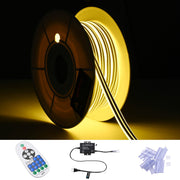 DIY Waterproof LED Neon Rope Light Warm White RF Remote