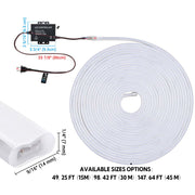 DIY Waterproof LED Neon Rope Light Warm White RF Remote