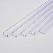 DIY 9/16" Clear Plastic U Channel 3ft 5ct/pk