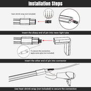 DIY 4-Wire Splice Connector for Neon Lights Multi-Color 18x8mm 10Set/pk