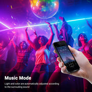 DIY 50ft Waterproof LED Neon Rope Light RGBW App RF Remote 120V