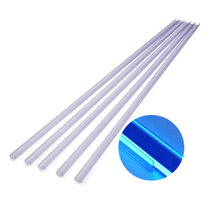 DIY 11/16" Clear Plastic U Channel 3ft 5ct. (RGBW)