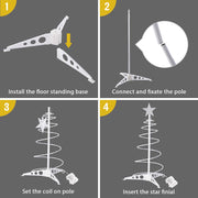 DIY 2ft Spiral Christmas Tree Small Battery Operated