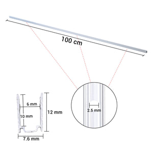 DIY Aluminum U Channel 6x10mm for 2700K LED Neon Rope Light
