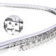 DIY 8x11mm Bendable Stainless Steel U Channel 328ft for LED Strips RGBW