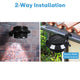 DIY Dusk to Dawn Wireless Solar LED Lights Waterproof 6ct/Pack