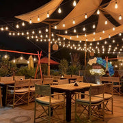 DIY 110V Dimmable Festoon String Lights (4x50ft) 100Bulbs Waterproof