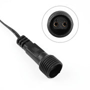 DIY 20' Waterproof Extension Cord for Outdoor String Lights 120V