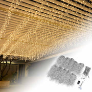 DIY 120V LED Icicle Lights (10x)29.5ft/ea, 9,000 5mm LEDs, 18" Drop Lengths