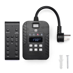 DIY Lighting Control Dimmer & Timer with Remote Dusk-to-Dawn