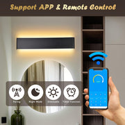 DIY 25" Ultra Thin Wall Lamp for Bedroom APP & Remote