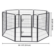 DIY 40" Tall Metal Dog Playpen Fence for Outdoor, Indoor, Camping