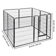 DIY 40" Tall Metal Dog Playpen Fence for Outdoor, Indoor, Camping