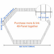 DIY 40" Tall Metal Dog Playpen Fence for Outdoor, Indoor, Camping