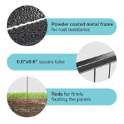 DIY 48" Tall Metal Dog Playpen Fence for Outdoor, Indoor, Camping