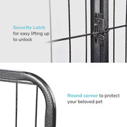 DIY 48" Tall Metal Dog Playpen Fence for Outdoor, Indoor, Camping