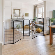 DIY 40" Tall Metal Dog Playpen Fence for Outdoor, Indoor, Camping