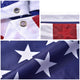 US American Flag Star Stripe with hoisting grommets