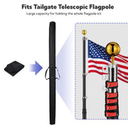 DIY 600D Flag Pole Bag for 20 to 30ft Telescoping Pole