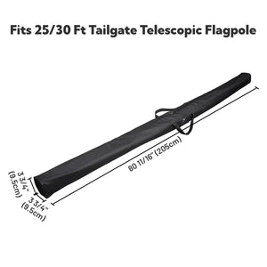 DIY 600D Flag Pole Bag for 20 to 30ft Telescoping Pole