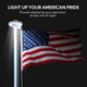 DIY Solar Light for Flag Pole Outdoor D9/16"