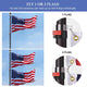 DIY 30 ft Aluminum Telescoping Flagpole Kit with US Flag