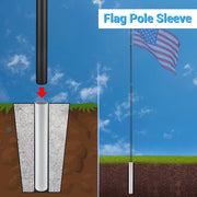 DIY Flagpole Sleeve for 20', 25', 30' Telescoping Poles