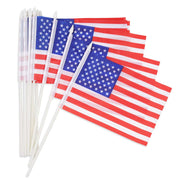 DIY 8"x5" Mini American Flags on Stick for Yard Bulk(12ct or 24ct)