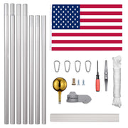 DIY 13-Gauge Aluminum Flag Pole for House (20/25/30FT Options)
