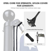 DIY 30ft 10-Gauge All-Aluminum Flag Pole for House, Resort