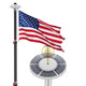 DIY Telescoping Flag Pole with Solar Light on Top (20ft,25ft,30ft Options)