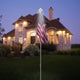 DIY 30 ft Lighted Flag Pole for House with Solar Light on Top