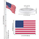 25 ft Telescoping Flag Pole with Solar Light on Top