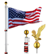 DIY 20 ft Aluminum Telescoping Flagpole Kit Luxury Eagle