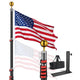 DIY Tailgating Flag Pole Outdoor Camp Locator Flagpole (20ft,25ft,30ft)