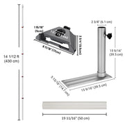 DIY Aluminum Telescoping Starlink Pole Mini Pipe Mount, Tailgating