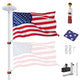 DIY Tailgating Lighted Flagpole for Outdoor Camping