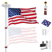 DIY Tailgating Lighted Flagpole for Outdoor Camping