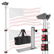 DIY Aluminum Telescoping Starlink Pole Mini Pipe Mount, Tailgating