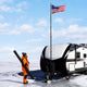 DIY Aluminum Telescoping Flagpole Kit with US Flag(20/25/30FT Options)