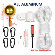 DIY Flagpole Hardware Truck Pulley Cleat(Eagle Ball Options)