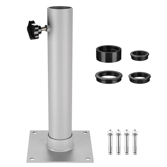 DIY Metal Deck Mount Flagpole Base D2 3/8", H16"