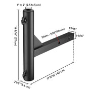DIY Hitch Flag Pole Mount for 1 9/16" Receivers & 1"-2" Poles