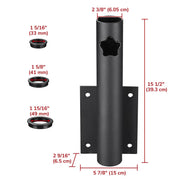 DIY Vertical Mount for Flagpole to Dock Holds 1" to 2 3/8" Pole/Pipe