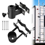 DIY RV Ladder Mounted Flagpole Holder for 1" to 2 3/8" Pole