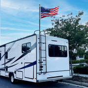 DIY RV Ladder Mounted Flagpole Holder for 1" to 2 3/8" Pole