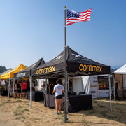 DIY RV Ladder Mounted Flagpole Holder for 1" to 2 3/8" Pole