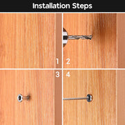 DIY T316 Grommets Sleeves for Deck/Level & Stair Posts 1/8"-3/16"